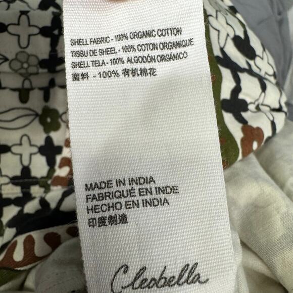 Cleobella Nadia Art Deco Print Organic Cotton Jumpsuit Size Medium - Picture 14 of 14